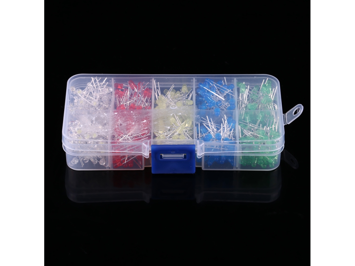 Kit Diy De 500 Leds Multicoloridos Laxiscreed Para Projetos Eletrónicos Criativos