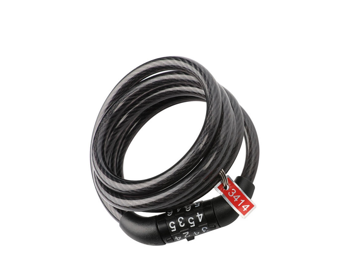 Cadeado de cabo para bicicleta, Cadeado de combinação para bicicleta, Cadeado de cabo para áreas externas Slowmoose