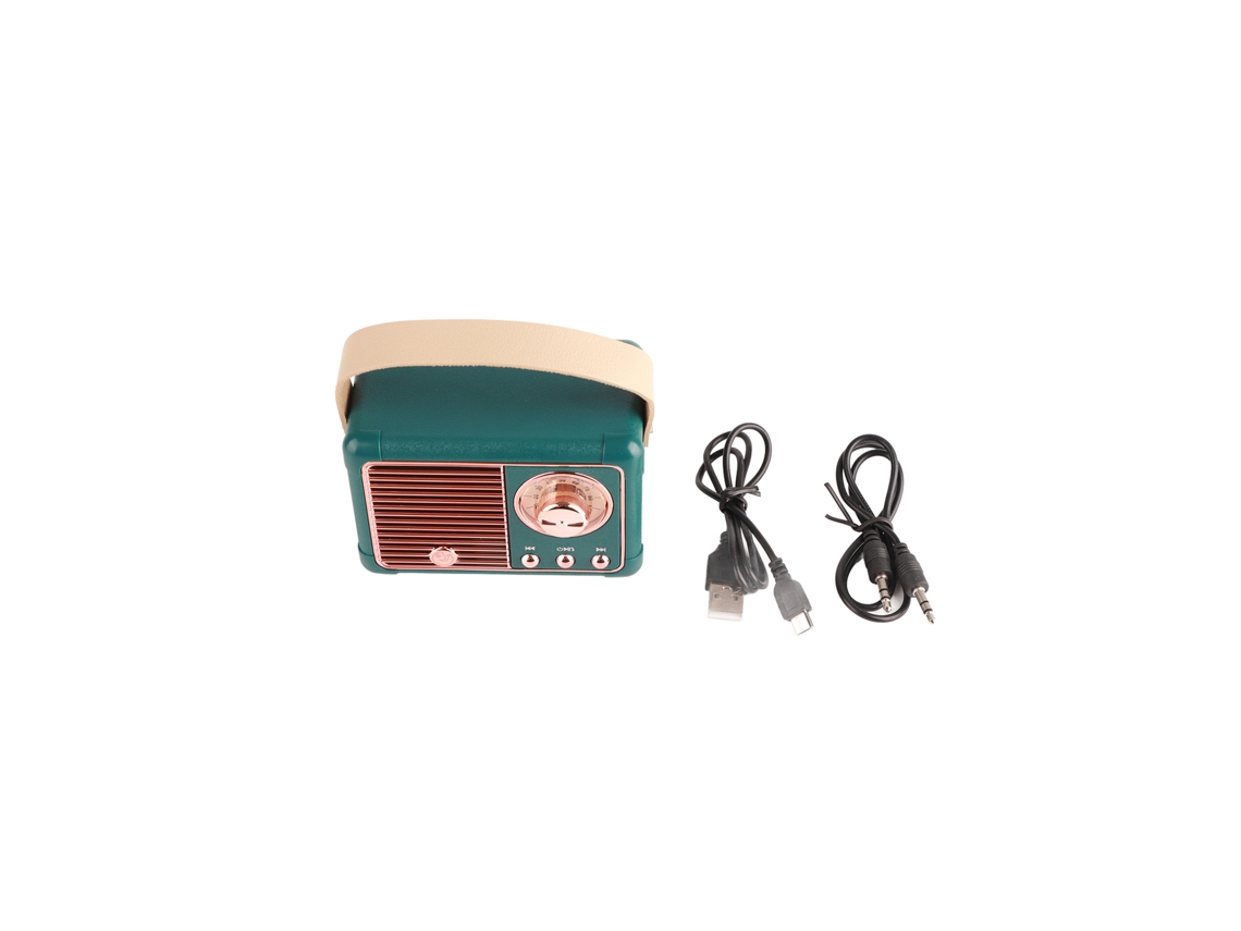 Coluna Bluetooth Sem Fio Portátil Retro LAXISCREED
