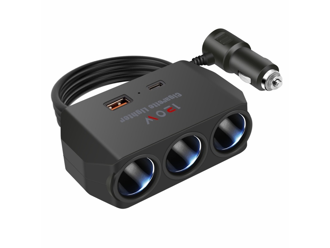 Rallonge Allume-cigare 1 Vs 3 Preços, Divisor De Alimentação Usb Para Carro, Adaptador Para Portas De Extensão Usb