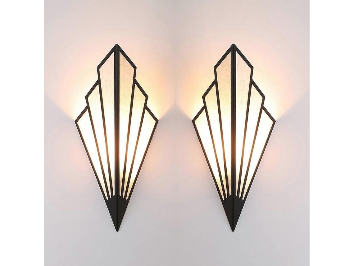 Lâmpada De Parede Led Com Base De Ferro Puro E Abajur De Linho, Tomada E12, Instalação Simples, Ideal Para Vários Ambientes