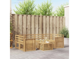 Vidaxl Conjunto De Sofás Para Exterior 7 Unid. Branco