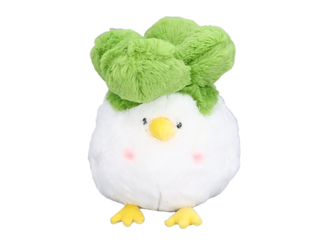 Brinquedo de pelúcia macio em forma de pássaro repolho da Ats, brinquedo decorativo para crianças e adultos.