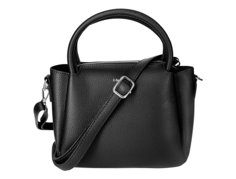 GALLANTRY Bolsa Crossbody de Couro Sintético Granulado Preto