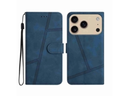 Capa De Couro Para Celular Com Costura Que Proporciona Toque Suave À Pele