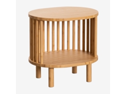 Sklum Mesinha De Cabeceira 40x35 Cm Em Bambu Connery Bambú Natural