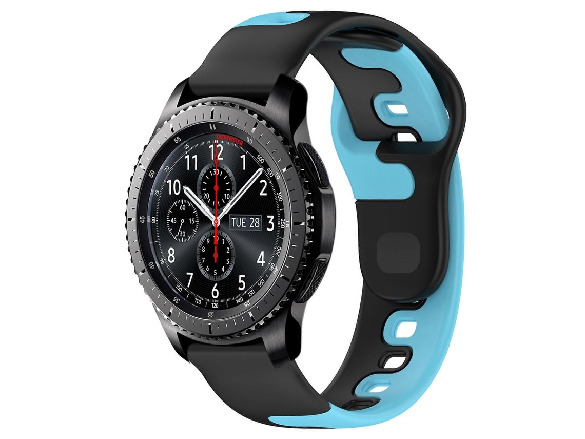 Pulseira De Silicone Bicolor De 22 Mm