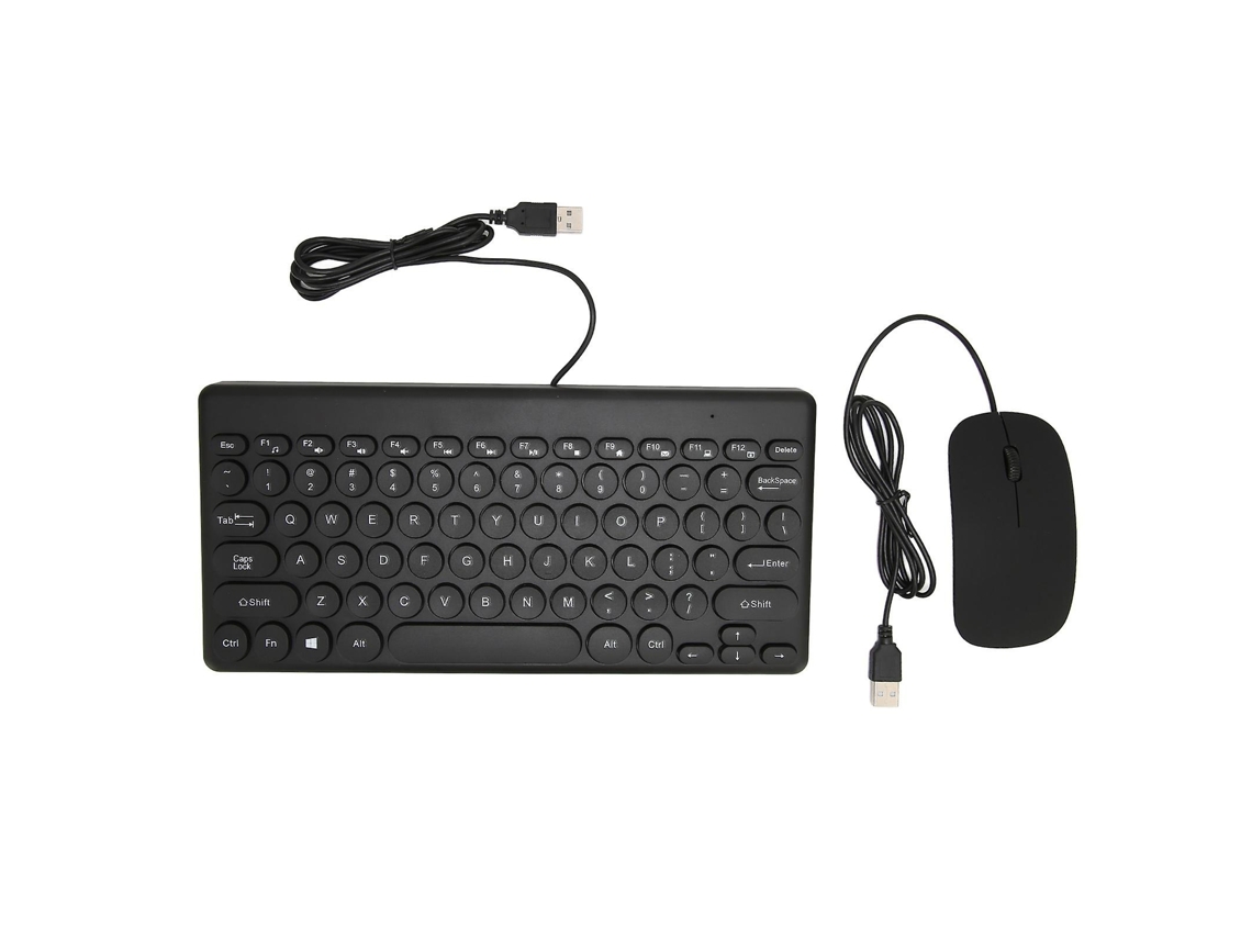 Lurelia Conjunto Teclado E Rato Usb, 78 Teclas, Ergonómico, Impermeável, Abs