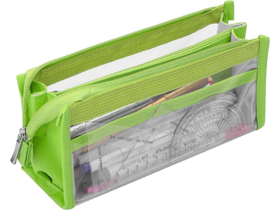 Estojo para Lápis, Grande, Transparente, Impermeável, Pvc, Escolar, Escritório, Estudantes, Meninas AQUAFORGE