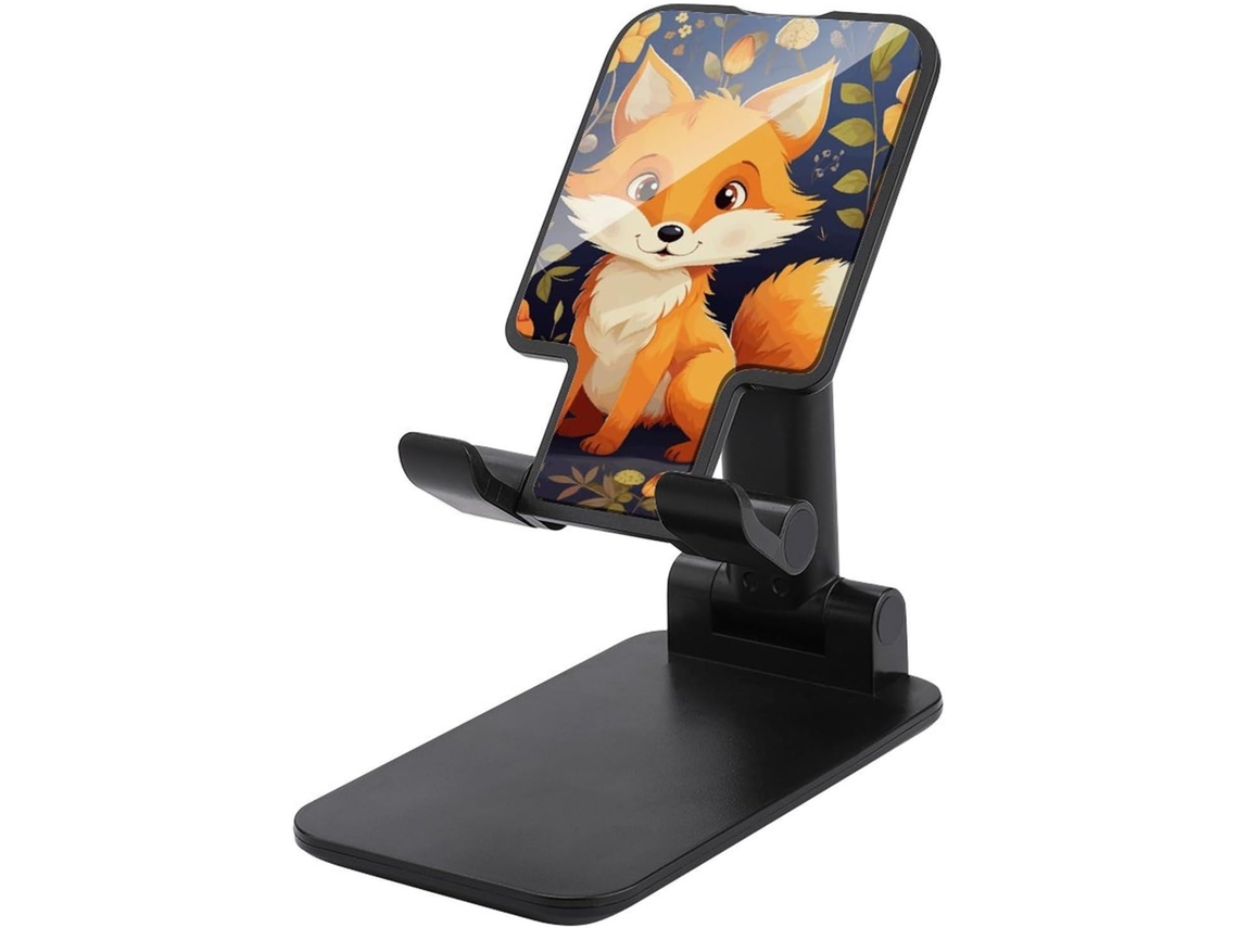 Suporte Dobrável E Ajustável Para Celular Em Formato De Raposa Fofa, Compatível Com Smartphones, Leitores Digitais E