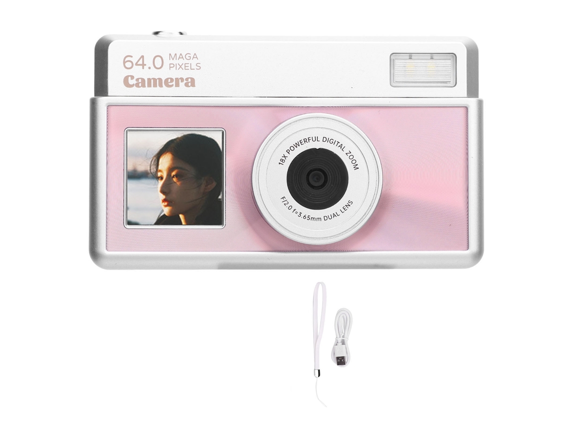 2026 câmera Digital 4k 64mp com Autofoco e Zoom 18x, Ideal para Estudantes