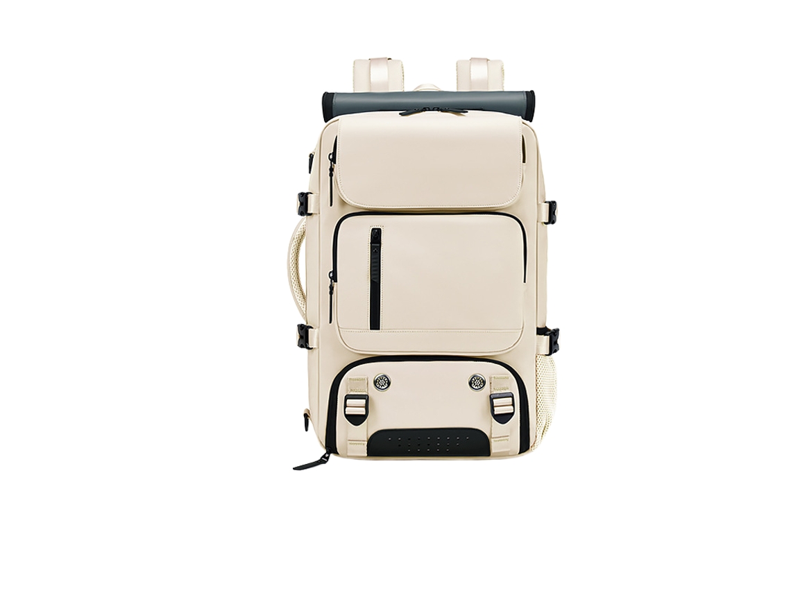 Mochila De Viagem Para Laptop – Mochila De Cabine Unissex De 17 Polegadas (bege) Que Se Transforma Em Bolsa De Viagem