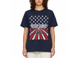 Rockinstone Top Gun Movie Stars And Stripes Navy Adult T-shirt Size:xl