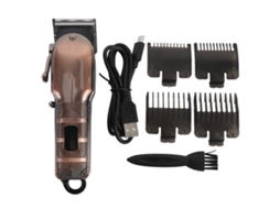 2026 cortador de Cabelo e Barba Eléctrico para Homens 4 Velocidades Tela Digital Kit de Barbear Clipper Barbearia Vermelho Bronze