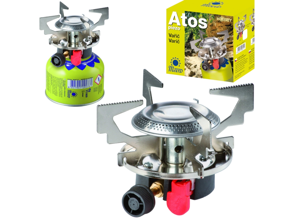 Cozinha portátil a gás, 1.8kw, com acendedor piezo MEVA