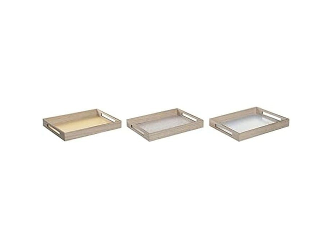 Lurelia Bandeja De Madeira Azul 40 X 30 X 5 Cm Para Servir E Decorar