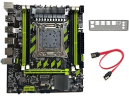 Placa mãe X79g + Cabo Sata, Moldura Lga2011, 4 Slots Ddr3 Recc, M.2 Nvme Pci e SFUSHOS