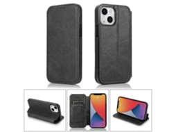Capa Tipo Carteira Flip Em Couro Para Iphone 13 Mini