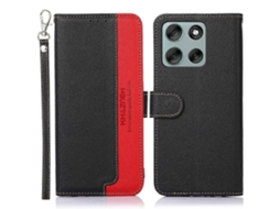 Capa De Celular Motorola Moto G86 5g Khazneh Em Couro Com Textura De Lichia E Proteção Rfid.