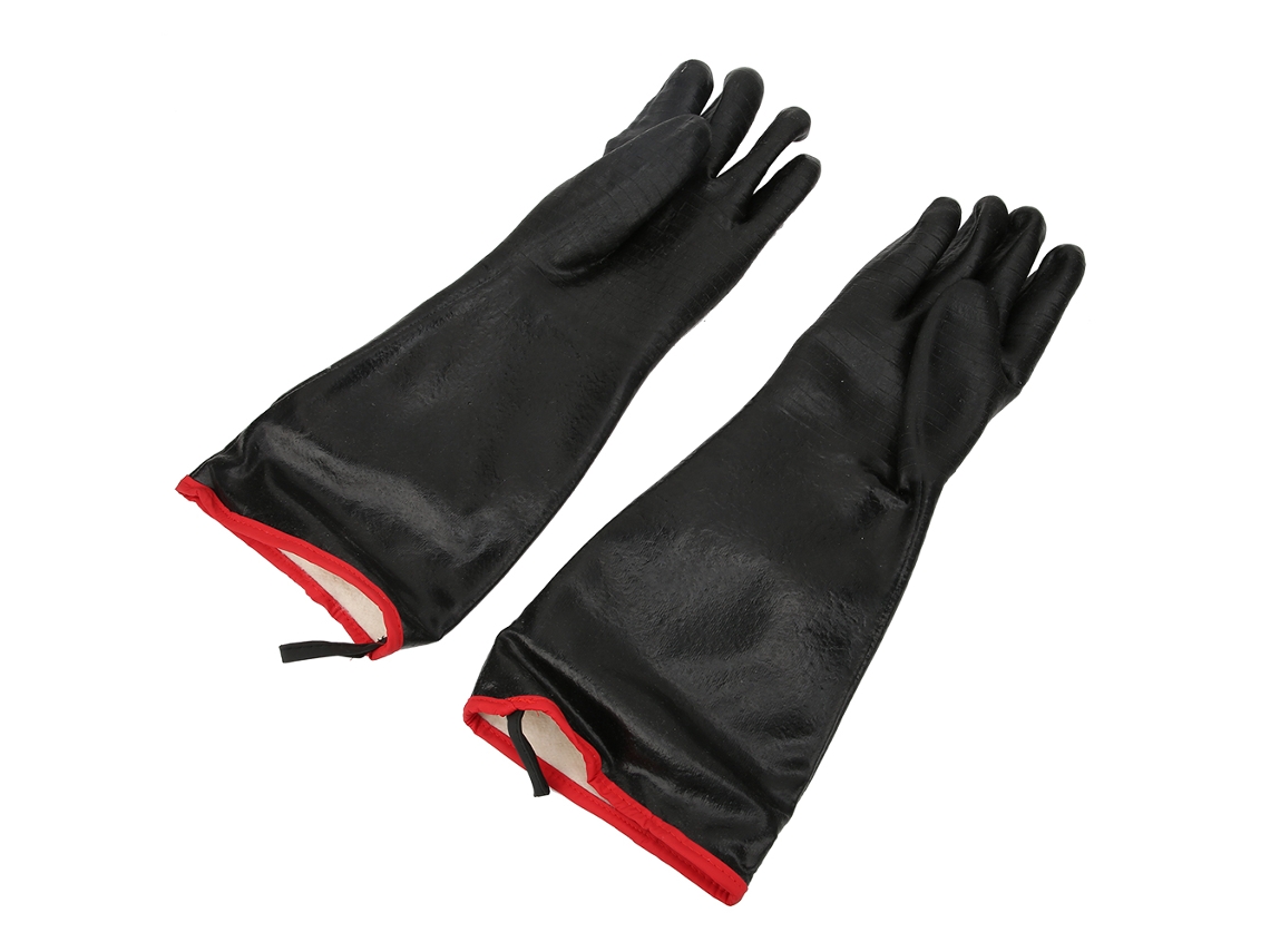 Luvas De Segurança De Isolação Térmica E Resistentes Ao Fogo De 18 Polegadas, Retardantes À Chama, À Óleo E Com Neoprene Pesado Para Forno