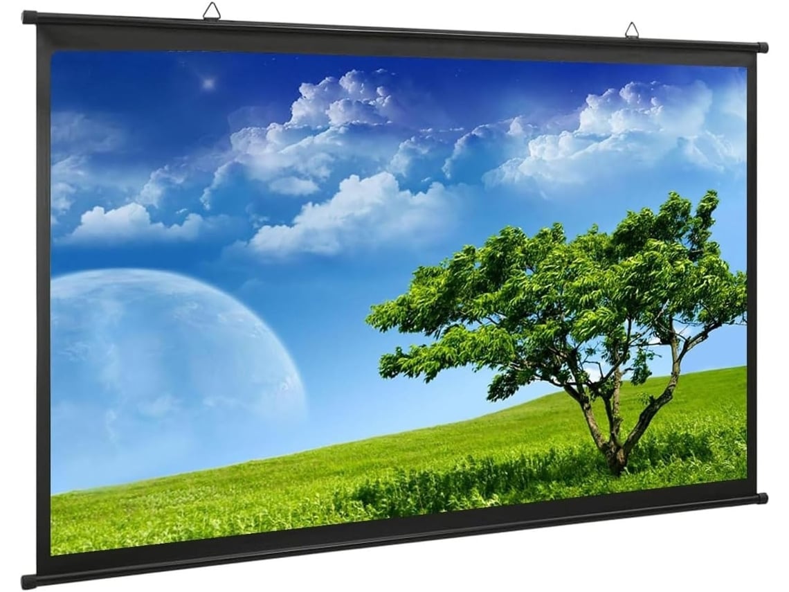 Tela de Projeção 40" 16:9 4:3 Portátil, para Uso Doméstico e Externo