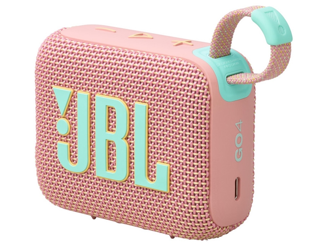 Coluna Bluetooth JBL GO 4 (Outlet Caixa Aberta - 7 W - Autonomia: 7 horas - Rosa)