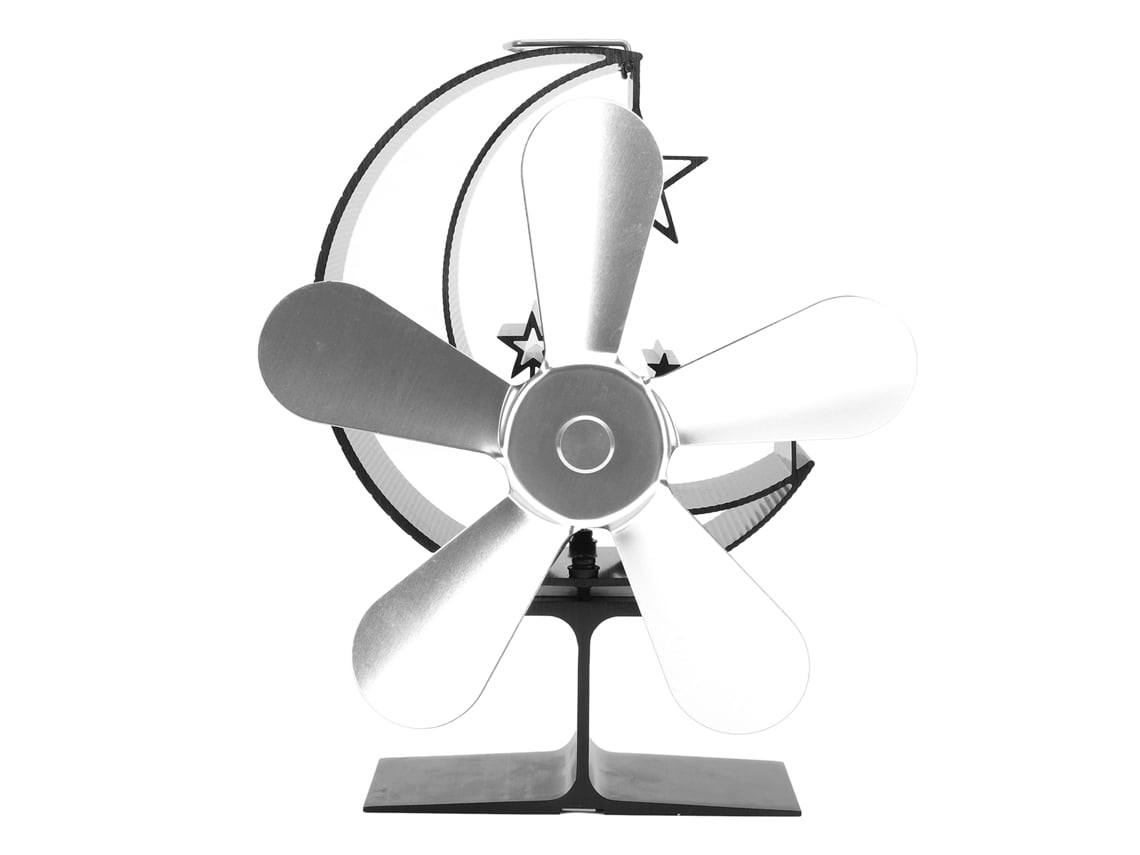 Ventilador de Lareira 5 Lâminas Base Trapezoidal | S/MARCA