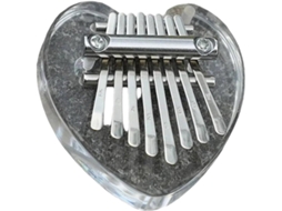 Kalimba Mini Arco-íris De 8 Teclas Em Acrílico Transparente