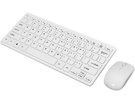 Teclado + Rato PEDIDOCOMUM LDA. K-03 (Wireless - Branco)