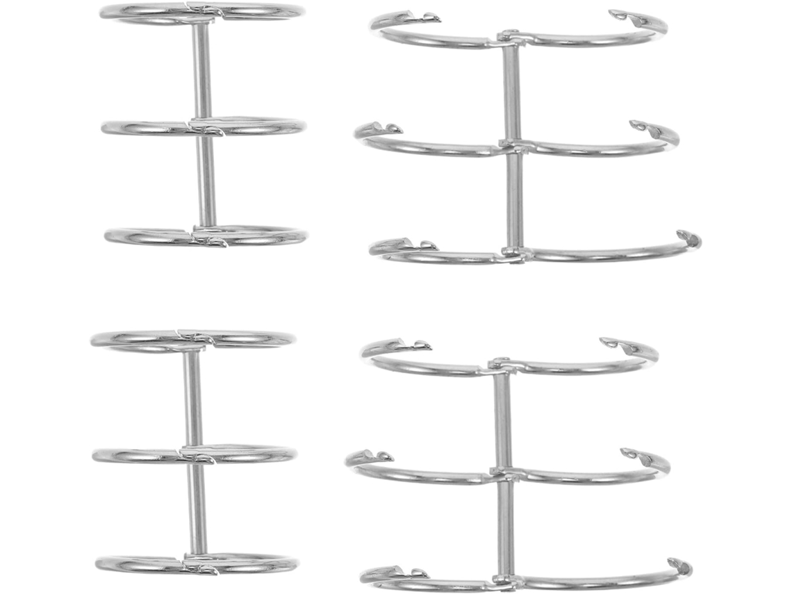 Anéis de metal dourado para correntes, 4 peças, 2,5 x 30 x 40 mm, para álbuns DIY, acessórios removíveis para