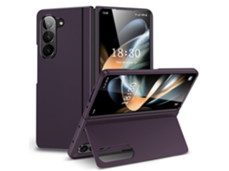 Capa Protetora Ultrafina Com Suporte Magnético, Ideal Para Celulares Samsung, Resistente A Quedas E Dobrável.roxo Escuro, Zfold6zfold6