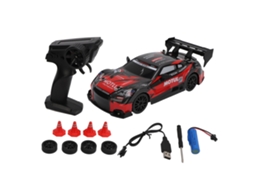 Primerox carro de Derrapagem Rc 1/24 de Alta Velocidade com Luzes Tração 4 Rodas Recarregável