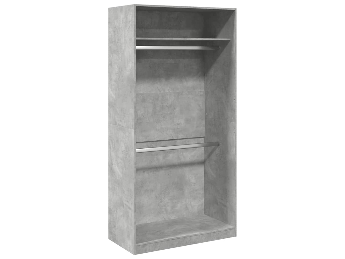 Conjunto 1 Wardrobe, Wardrobes Vidaxl Cinzeto Madeira Processada (100 X 50 X 200 Cm)