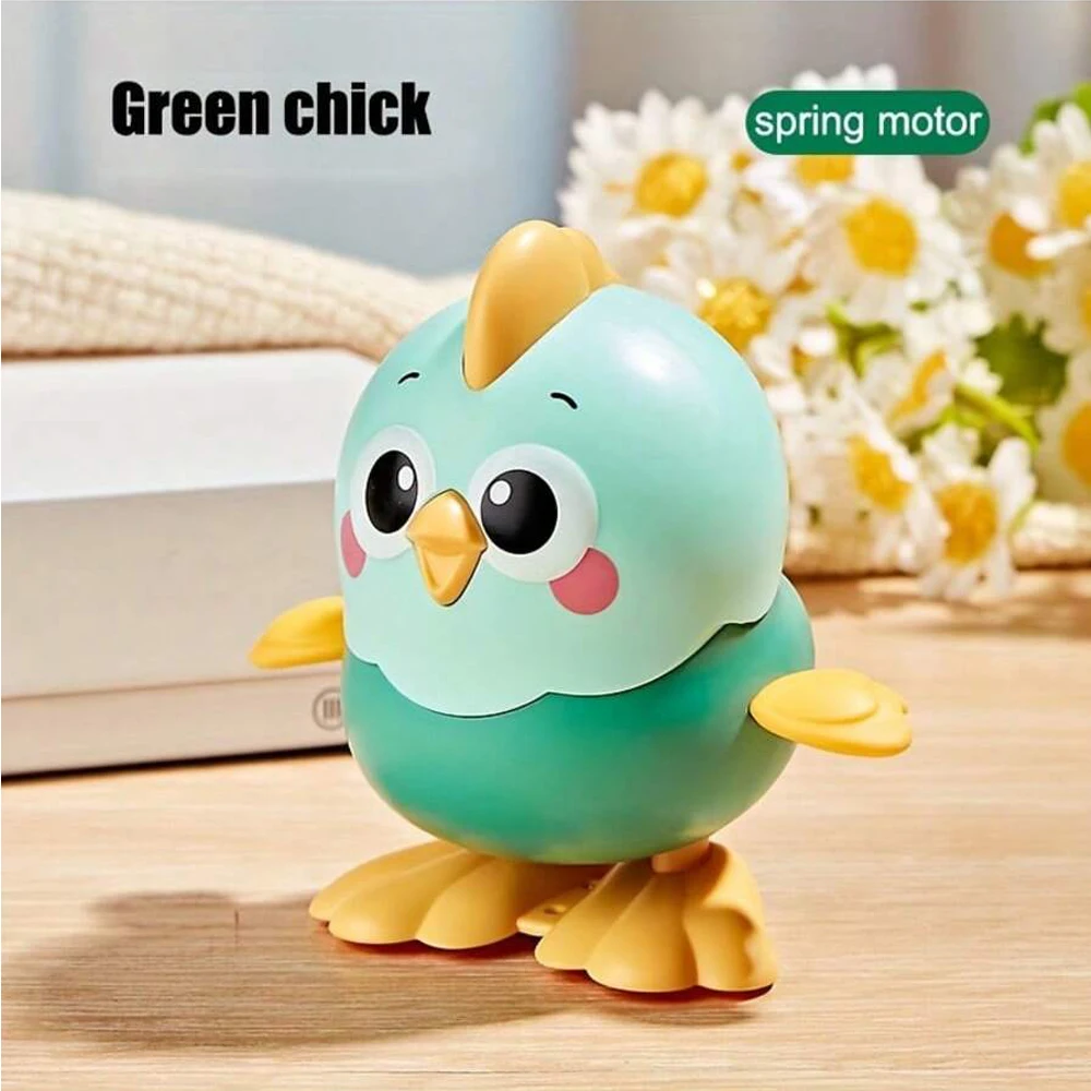 (verde Claro) Brinquedo De Galinha Saltitante De Desenho Animado, Inovador, Com Mecanismo De Corda E Função De Engatinhar.