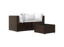 Garden Lounge Set, Garden Lounge Sets Vidaxl Marrom Rattan / Vime (n/a)