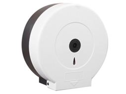 Dispensador de Papel Higiênico de Grande Capacidade com Apoio de Parede em Plástico para Hotel Ktv Shopping Mall Branco S/MARCA