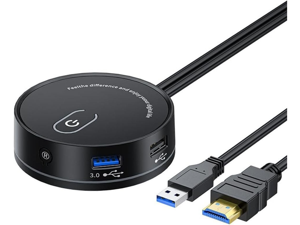 Switch De Mesa Para Computador, Cibercafé, Áudio Usb 3.0 Universal