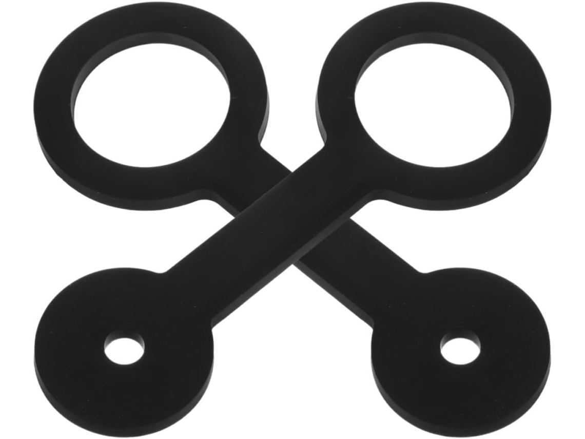 Toddmomy 2 Peças Alça De Viagem Flexível Silicone Porta Chuveiro Rv, Trava De Substituição Transporte, Preta