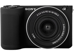 Capa Silicone HEXINYIGJLY para Sony Zv e10 Iiantiderrapante, Antirriscos, Ajuste Perfeito, Leve Preto