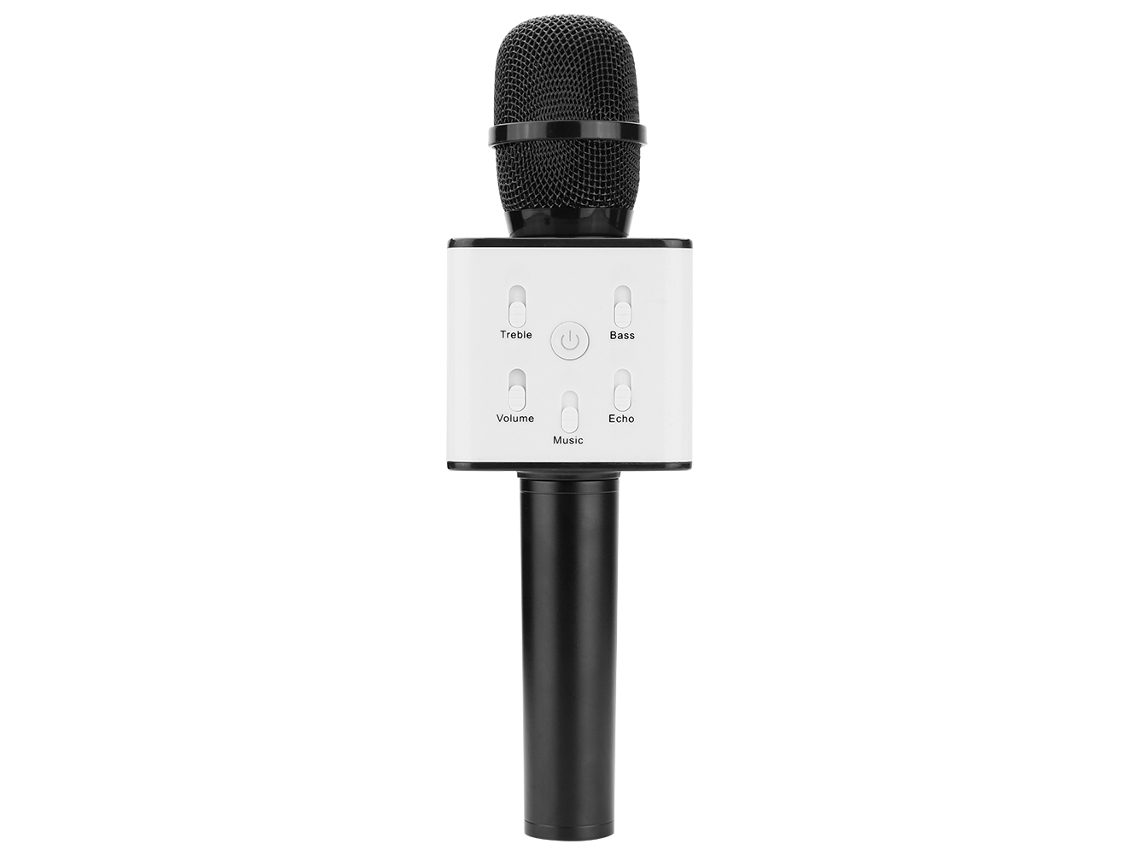 Microfone Sem Fio Bluetooth com Pen Drive Q7 EOOCOO