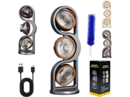 Ventilador De Mesa Para Escritório Com 3 Velocidades, Bateria