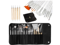 Kit De Canetas Para Arte De Unhas Com Pincéis Manicure E Estojo - Ferramentas Diy Para Decoração De Unhas