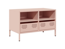 Tv Cabinet, Tv Cabinets Vidaxl Cor-de-rosa Aço (n/a)