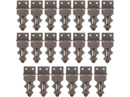 Childweet Conjunto De 20-fechos Madeira Retrô Com Parafusos, Fecho De Gancho Vintage Em Bronze Antigo Para Caixas Joias