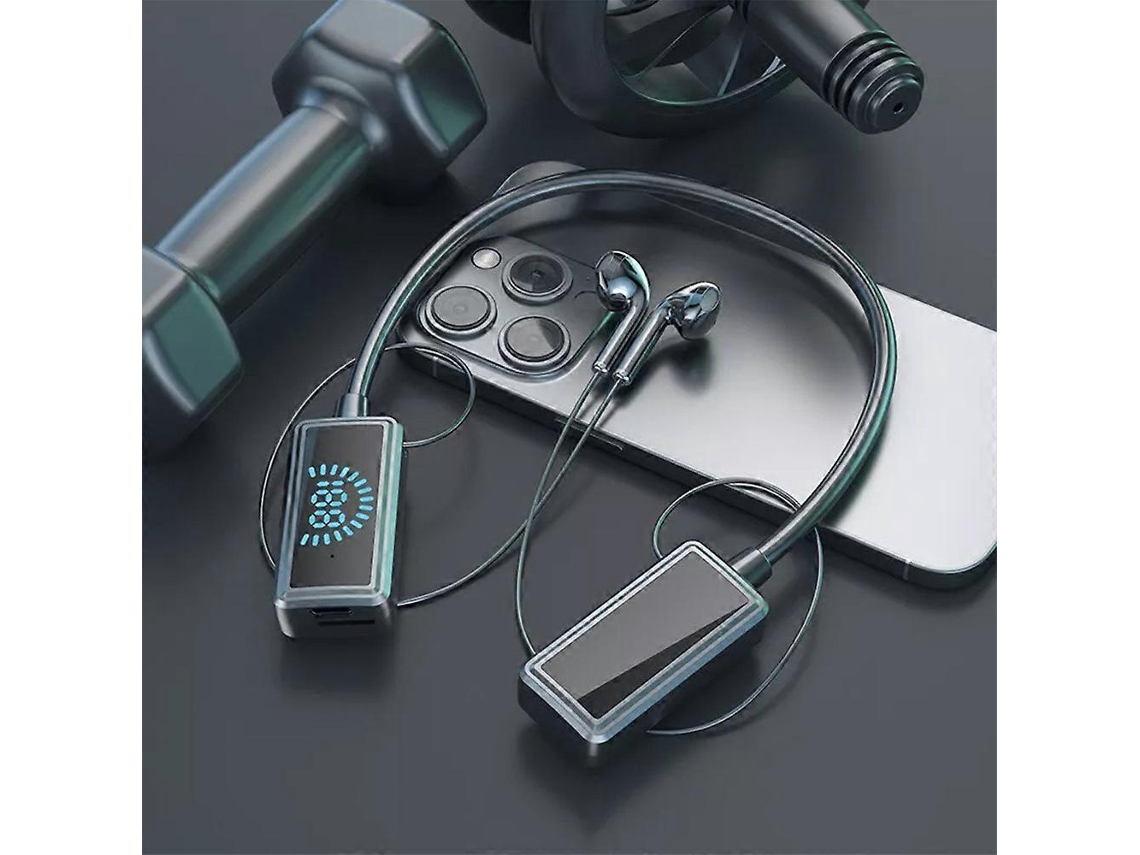 Fones De Ouvido Sem Fio Bluetooth Com Faixa De Pescoço, À Prova Dágua E Com Tela Ly Ebike