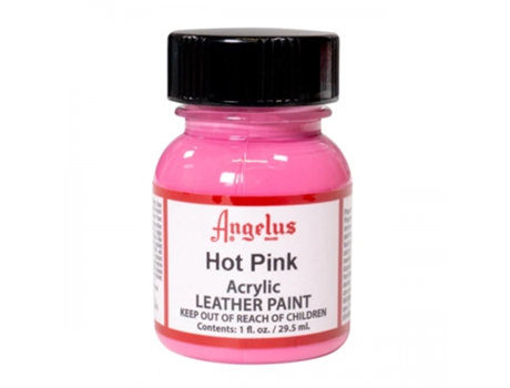 Tinta Couro e pele sintética Angelus 29,5 Ml (Rosa Forte 186)
