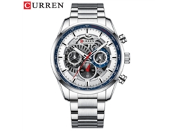 Relógio Masculino de Negócios com Pulseira de Aço Inoxidável, Calendário de Quartzo MDUG