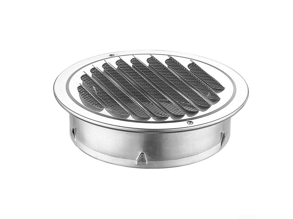 Grade De Ventilação Circular Em Aço Inoxidável 160 Mm Tampa De Saída De Ar,exaustor Com Tela Antimosquito Btforus