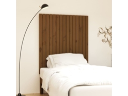 Vidaxl Cabeceira De Parede 95,5x3x110 Cm Pinho Maciço Castanho-mel