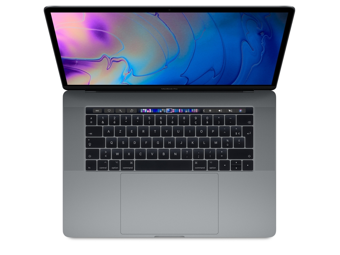 MacBook Pro Touch Bar 15,4" i7 2,2 GHz 16 GB 256 GB SSD 2018 Cinza Espanhol (Recondicionado com Marcas Mínimas)